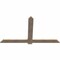 Ekena Millwork Eugene Smooth Timber Gable Bracket, Douglas Fir, 72"W x 42"H x 1 1/2"D x 5 1/2"F, 14/12 Pitch GBW072X42X0206EUG00SDF - alternate 2